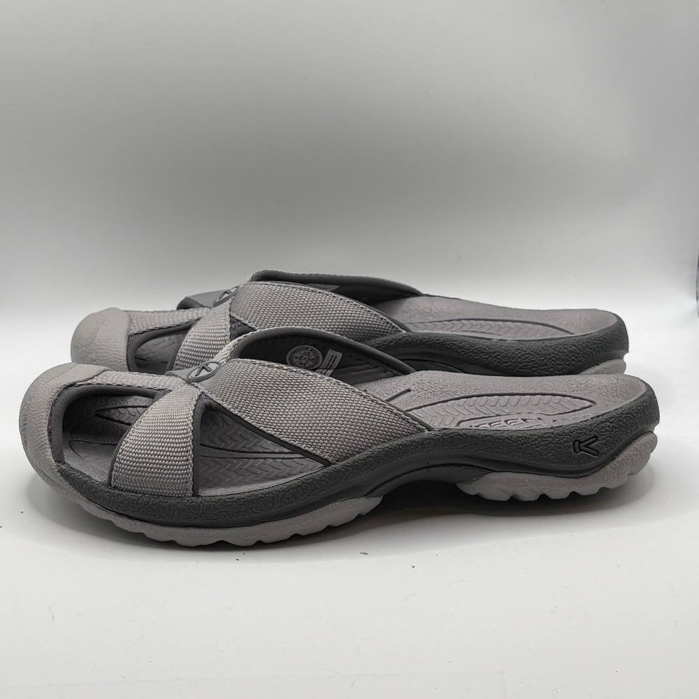 Keen Bali TG Toe Protect Sandal Women Size 6 Grey Flip Flops Shoes Sandals